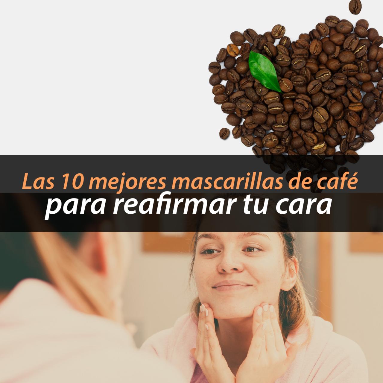 Para qué se utiliza el cuncho de café en la cara