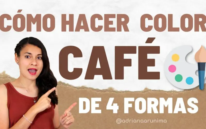 Cómo hacer color café con pintura