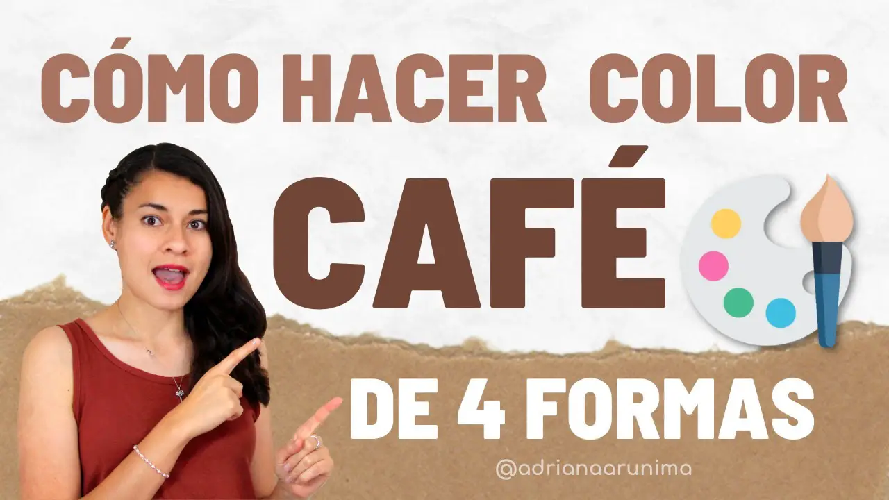 Cómo se hace el color café con temperas